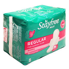 @STAY FREE MAXI WINGS UNSCENTED 8S