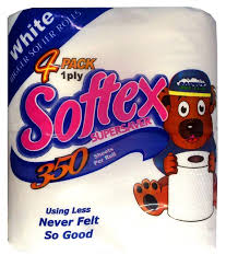 SOFTEX WHITE TISSUES 4S